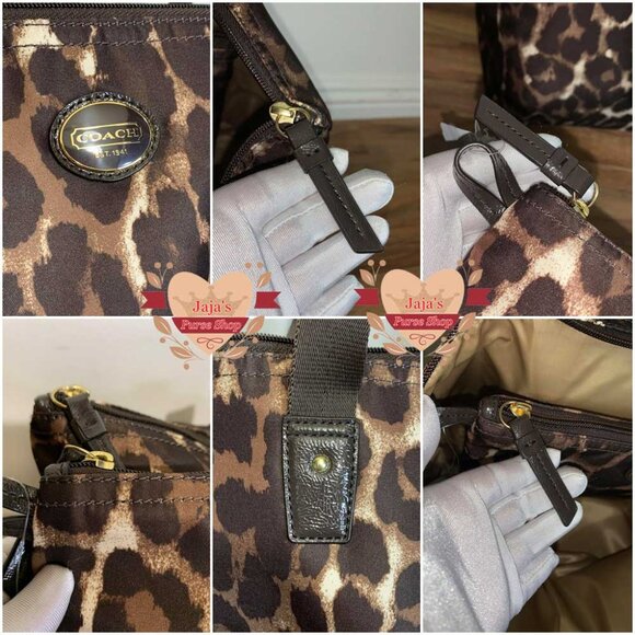 ❤️✅❤️✅SOLD❤️✅❤️✅🤎Coach Signature Fabric-Nylon Bag & Snap Pouch🤎 - Picture 8 of 16